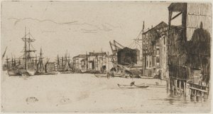 Quai du libre-échange - James Abbott McNeill Whistler