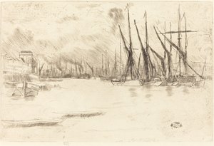 De Pickle-Herring Stairs - James Abbott McNeill Whistler