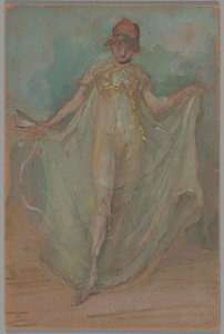 Vert et bleu : La danseuse