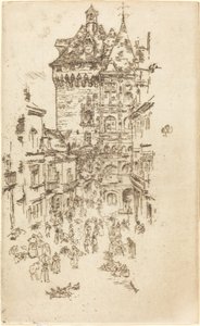 Hôtel de Ville, Loches - James Abbott McNeill Whistler