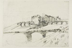 Île de la Cité, Paris - James Abbott McNeill Whistler