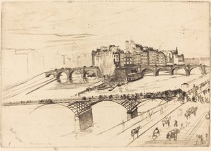 Île de la Cité, Paris - James Abbott McNeill Whistler