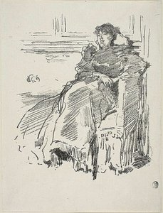 La Robe rouge - James Abbott McNeill Whistler