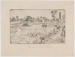 Paysage avec chevaux - James Abbott McNeill Whistler