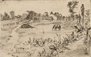 Paysage avec chevaux - James Abbott McNeill Whistler