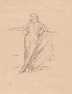 Petite figure drapée, penchée - James Abbott McNeill Whistler