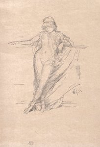 Petite figure drapée penchée - James McNeill Whistler