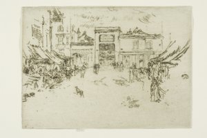 Petite Place du Marché, Tours - James McNeill Whistler