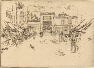 Petite place du marché, Tours - James McNeill Whistler