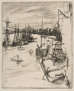 Little Wapping (Le petit Rotherhithe) - James McNeill Whistler