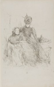 Mère et Fille [La Mère Malade] - James McNeill Whistler