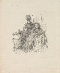 Mère et Fille [La Mère Malade] - James Abbott McNeill Whistler