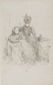 Mère et Fille [La Mère Malade] - James Abbott McNeill Whistler