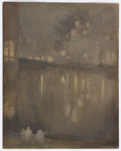 Nocturne : Gris et Or – Canal, Hollande