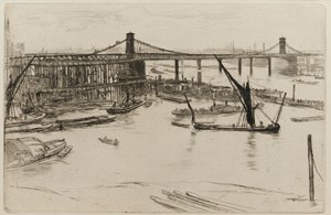 Vieux pont de Hungerford - James Abbott McNeill Whistler