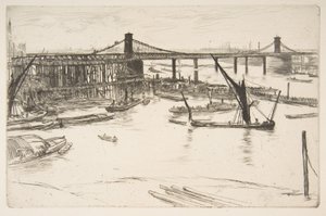 Ancien pont de Hungerford - James McNeill Whistler