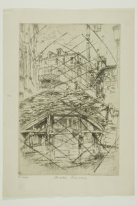 Ponte del Piovan - James Abbott McNeill Whistler