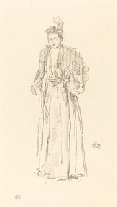 Étude de portrait : Mlle Charlotte R. Williams - James Abbott McNeill Whistler