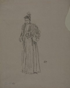 Étude de portrait : Mlle Charlotte R. Williams - James Abbott McNeill Whistler