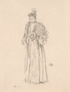 Étude de portrait : Mlle Charlotte R. Williams - James Abbott McNeill Whistler