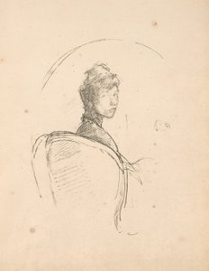 Étude de portrait : Mlle Rosalind Birnie Philip - James Abbott McNeill Whistler