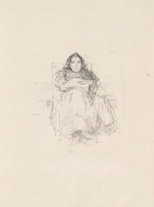 Étude de portrait : Mme Philip, n° 3 (recto) Étude de portrait : Geneviève Mallarmé (verso) - James McNeill Whistler