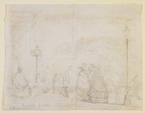 Promenade à Baden - James Abbott McNeill Whistler