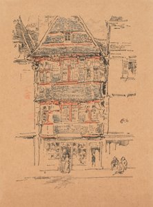 Maison rouge, Paimpol - James Abbott McNeill Whistler