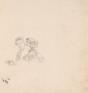 Esquisse : Autoportrait avec Mlle R. Birnie Philip - James McNeill Whistler