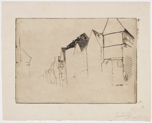 Esquisse de maisons - James Abbott McNeill Whistler