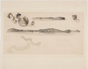 Croquis sur la plaque de l