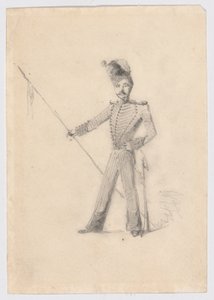 Soldat avec lance - James Abbott McNeill Whistler