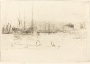 Bateaux à vapeur au large de la tour - James Abbott McNeill Whistler