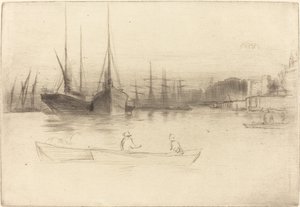 Bateaux à vapeur au large de la tour - James Abbott McNeill Whistler