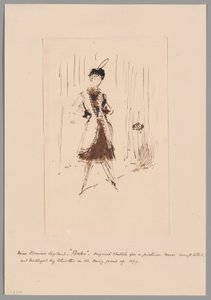 Étude pour "La fille bleue : Portrait de Miss Elinor Leyland"