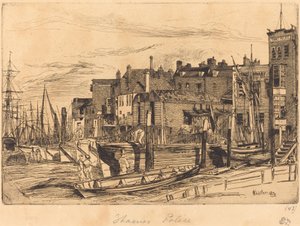 Police de la Tamise - James Abbott McNeill Whistler