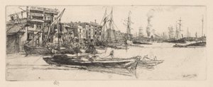 Entrepôts de la Tamise - James Abbott McNeill Whistler