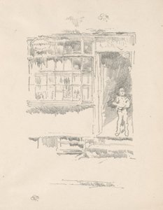 Le salon de coiffure dans les Mews - James McNeill Whistler