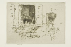 La Brouette - Quartier des Marolles, Bruxelles - James Abbott McNeill Whistler