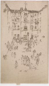 La Cour, Bruxelles - James Abbott McNeill Whistler