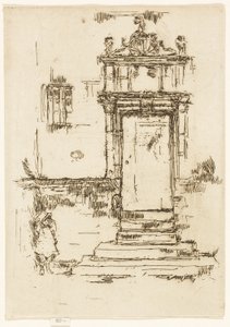 La Porte de la Chapelle, Montrésor - James Abbott McNeill Whistler