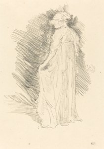 Figure drapée, vue de dos - James Abbott McNeill Whistler