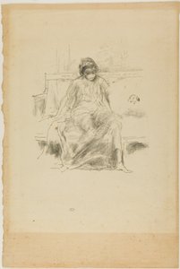 La figure drapée, assise - James Abbott McNeill Whistler