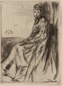 La lettre (Maud, assise)