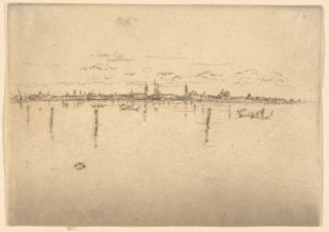 La Petite Venise, de la Première Série de Venise (Venise, Une Série de Douze Eaux-fortes) - James Abbott McNeill Whistler