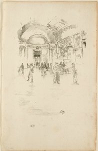 La Grande Galerie, Louvre - James Abbott McNeill Whistler