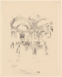 La longue galerie, Louvre - James Abbott McNeill Whistler