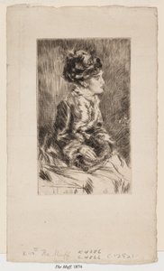 Le manchon - James Abbott McNeill Whistler