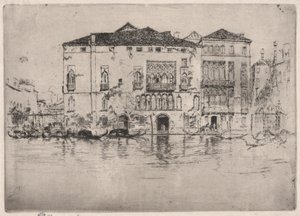Les Palais, de la Première Série de Venise - James Abbott McNeill Whistler