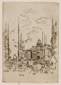 La Piazzetta - James Abbott McNeill Whistler